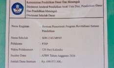 Proyek Revitalisasi SDN 2 Kumpay Rp690 Juta Diduga Bermasalah: Ketua Panitia “Dipajang”, Kepsek Bungkam