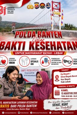 Polda Banten Gelar Bakti Kesehatan di Bayah, Warga Bisa Cek Gula dan Kolesterol Gratis