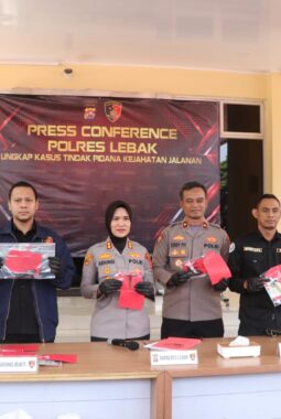 15 Pelaku Curanmor dan 48 Barang Bukti Berhasil Diamankan Sat Reskrim Polres Lebak