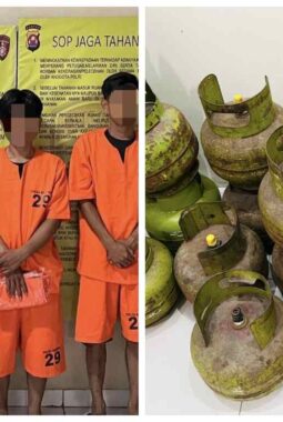 Gas LPG dan Ratusan Rokok Digondol dari Warung, Polda Banten Bekuk 4 Tersangka